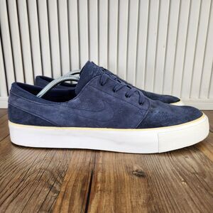 Nike SB Zoom Stefan Janoski 2017 Mens Size 12 Blue Suede Skater Shoes AA4276-400